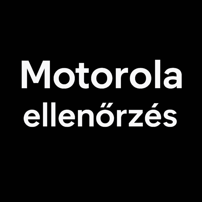 Motorola jótállási ellenőrzés